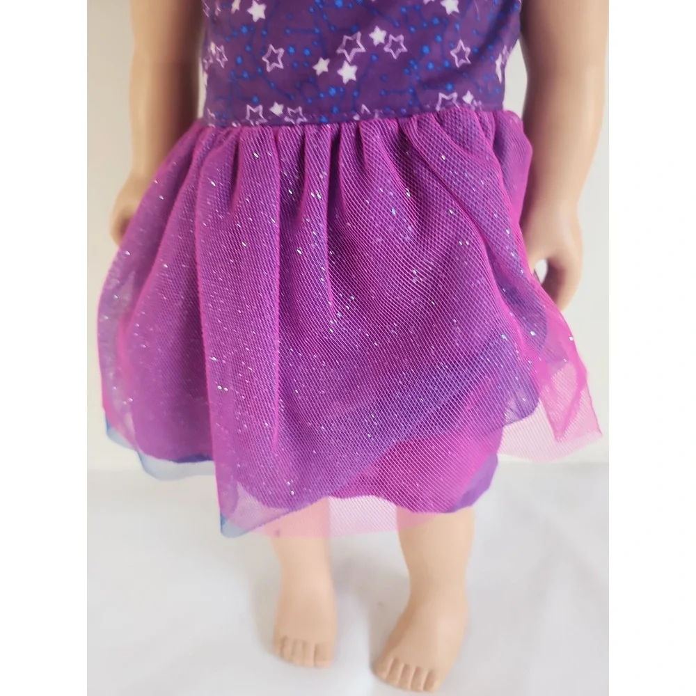 My Life Doll 2013 Brown Wavy Hair With Purple Star Dress Has  Blemishes‎ Photos
